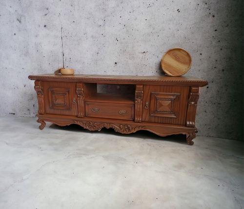 میز تلویزیون چوبی دلوان