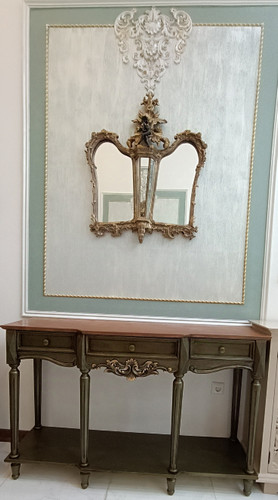 کنسول رنگ سبز زیتونی