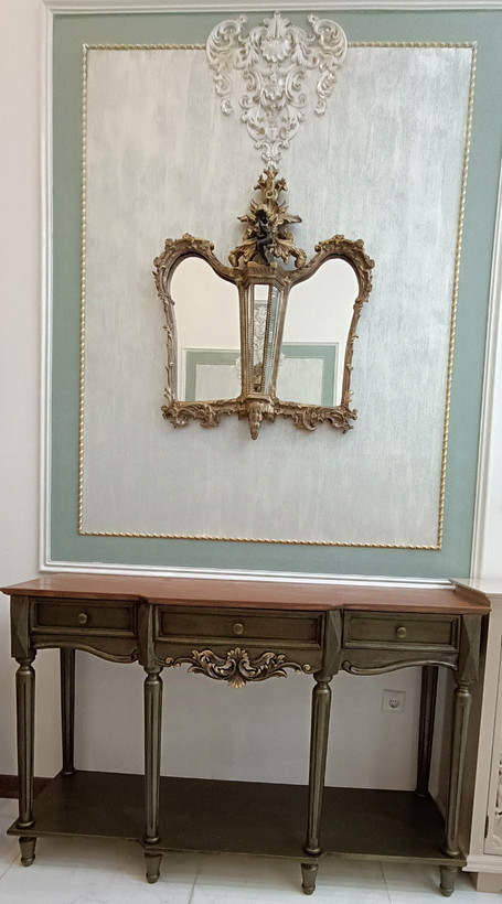 کنسول رنگ سبز زیتونی