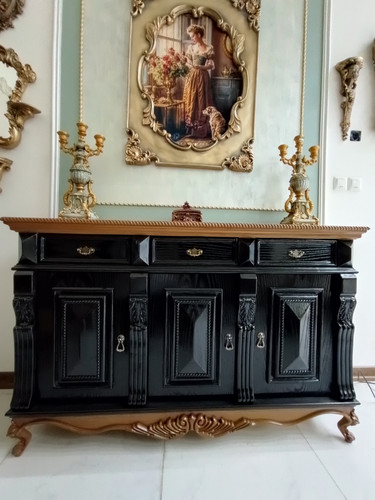 مشکی با صفحه چوب